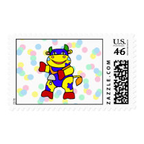Patchwork Cow Postage Stamps