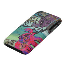 Patchwork Elephants iPhone 3 Cases