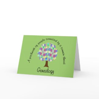 Patchwork Family Tree Card