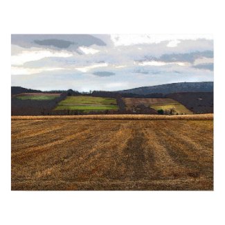 Patchwork Fields print