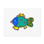 Patchwork Fish Post Cards