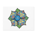 Patchwork Flower - 01 postcards