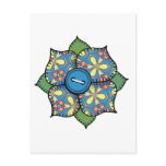 Patchwork Flower - 01 postcards