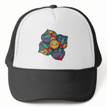 Patchwork Flower - 21 Mesh Hat