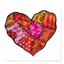 patchwork heart posters by doonidesigns patchwork heart posters