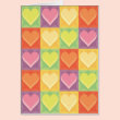 Patchwork Hearts Mothers Day Card