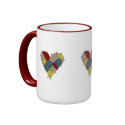 Patchwork Hearts mugs