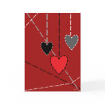 Patchwork Hearts Valentine Card