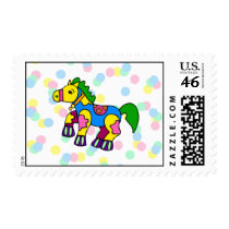 Patchwork Horse Postage Stamps
