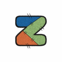 Patchwork Letter Z embroidered shirts by ZazzleEmbroidery Patchwork Letter Z embroidered shirts