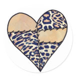Patchwork Love Heart Sticker