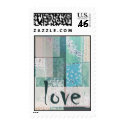 Patchwork love postage by aslentz Patchwork love postage