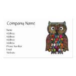 Patchwork Owl business cards