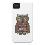 Patchwork Owl Case-Mate iPhone 4 Cases
