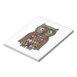 Patchwork Owl Memo Notepad