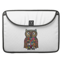 Patchwork Owl Sleeves For MacBooks