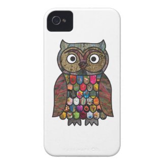 Patchwork Owl Vibe iPhone 4 Cases