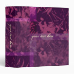 Patchwork Purple Personalized Binder