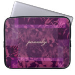 Patchwork Purple Personalized Laptop Sleeve Electr