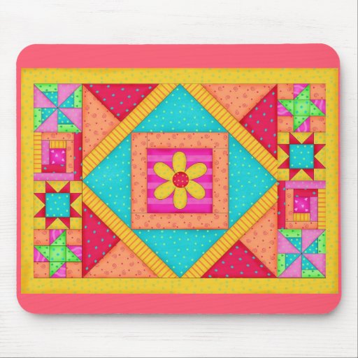 Patchwork Quilt Art Mousepad