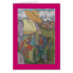 patchwork quilt greeting card