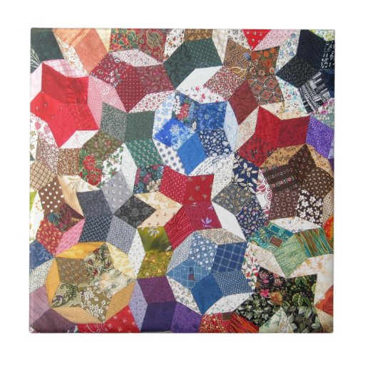 Patchwork Quilt Tile Zazzle