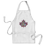 Patchwork Stitched Maple Leaf  5 Aprons