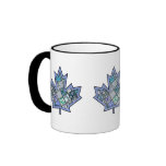 Patchwork Stitched Maple Leaf  8 Mug