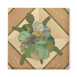 Patchwork Turtle Refrigerator Magnets