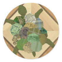 Patchwork Turtle stickers by missprinteditions Patchwork Turtle stickers