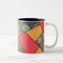Patchwork With Stitching - 16 Mug