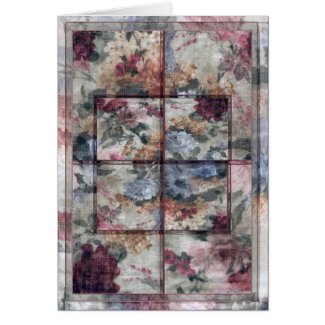 Patchworks VII Greeting Card card