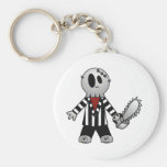 PATCHY CHAINSAW HALLOWEEN SKELETON KEYCHAINS