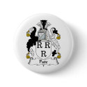 Pate Family Crest buttons