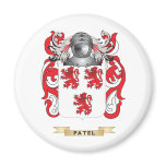 Patel Coat of Arms (Family Crest) Fridge Magnet