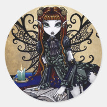 myka, jelina, gothic, fantasy, original, art, products, fairytale, dark fairies, Sticker with custom graphic design