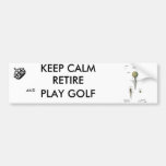 Patent Golf Ball on Tee Bumper Sticker