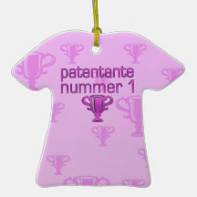 Patentante Nummer 1 Christmas Tree Ornament