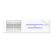 Patents Online bumper stickers by patentsonline Patents Online bumper stickers