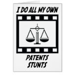 Patents Stunts Greeting Card