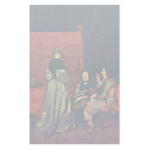 Paternal Admonition,  By Gerard Ter Borch Customized Stationery