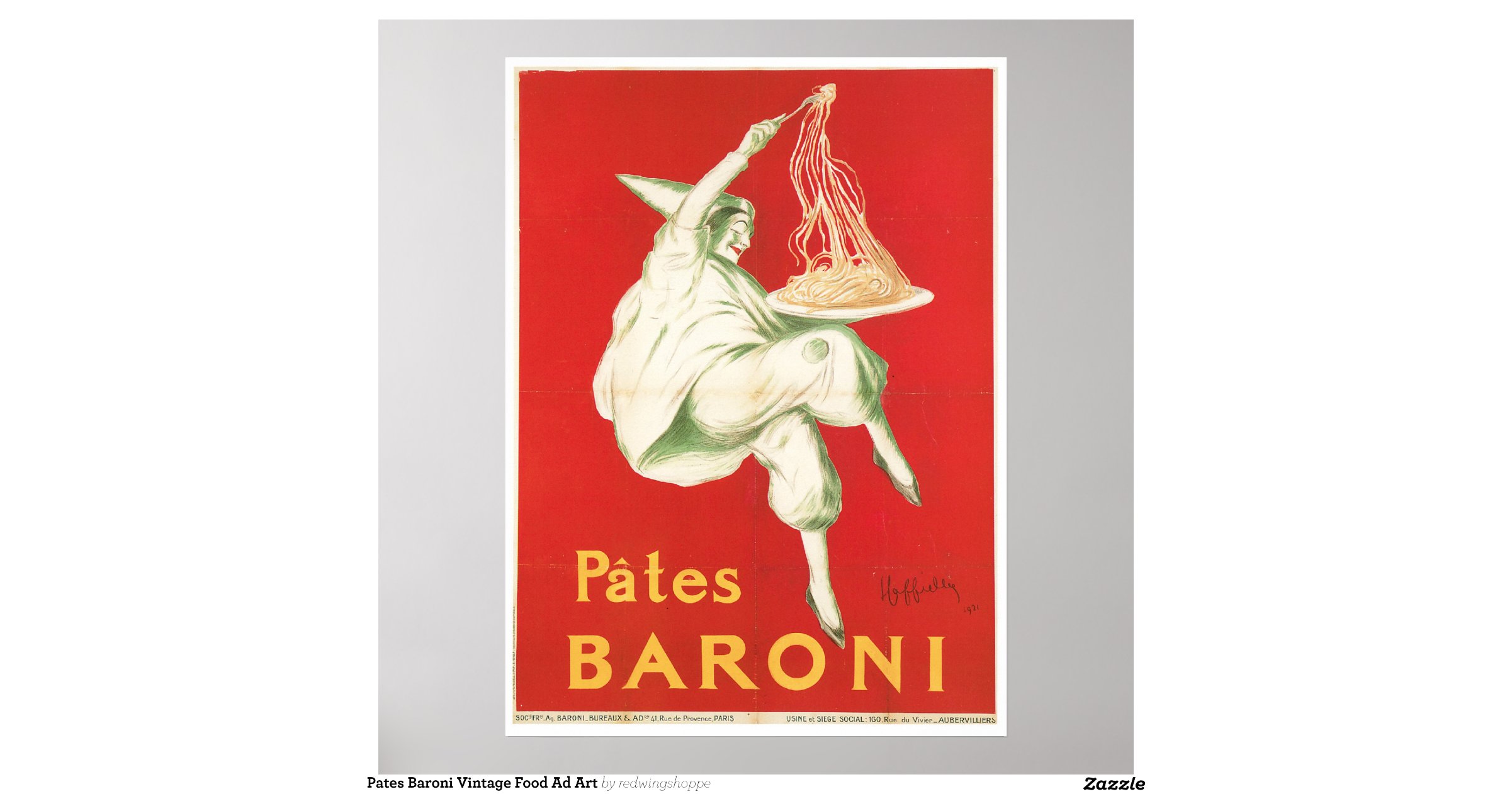 pates_baroni_vintage_food_ad_art_poster