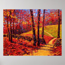 Path in The New England Maples Print