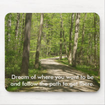 Path in the Woods Mousepad by rosehaven Path in the Woods Mousepad