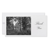 Path in the Woods - Thank You photo cards by artberry Path in the Woods - Thank You photo cards
