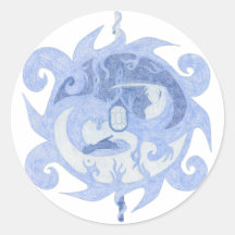 “Path of a Hero” Emblem Round Stickers