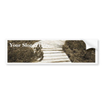 Path On Peat Moor In Sepia Colour bumper stickers