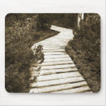 Path On Peat Moor In Sepia Colour Mouse Pad