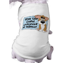 Pathetic Eyes Corgi Dog Shirt pet clothing