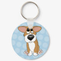 Pathetic Eyes Corgi Keychain by MenagerieMayhem Pathetic Eyes Corgi Keychain